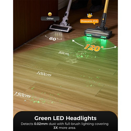 Proscenic P15 belaidis dulkių siurblys 50kPa Proscenic P15 belaidis dulkių siurblys 50kPa